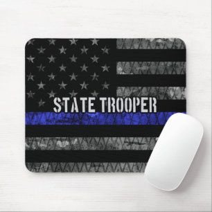 Polizeiflagge des Staat in Not Mousepad