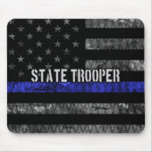 Polizeiflagge des Staat in Not Mousepad (Vorne)