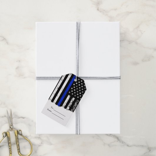 Polizeiflagge Geschenkanhänger (Mit Garn)