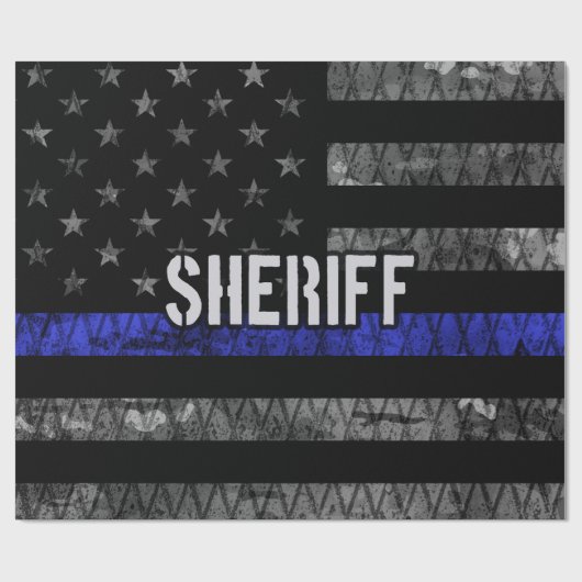 Polizeiflagge Geschenkpapier (Flach)