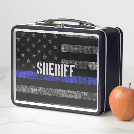 Polizeiflagge Metall Brotdose (Beispiel)