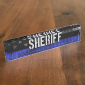 Polizeiflagge Namensplakette (Seite)