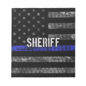 Polizeiflagge Notizblock (Vorderseite)