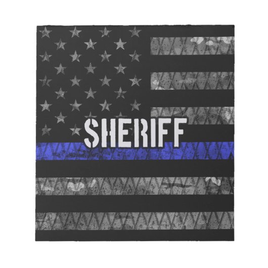 Polizeiflagge Notizblock (Vorderseite)