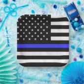 Polizeiflagge Pappteller (Party)