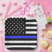 Polizeiflagge Pappteller (Party)