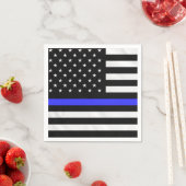 Polizeiflagge Serviette (Beispiel)