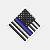 Polizeiflagge Serviette (Ecke)