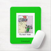 Polizeifliegerteam Cartoon auf der Qualitätsmaus-P Mousepad (Mit Mouse)