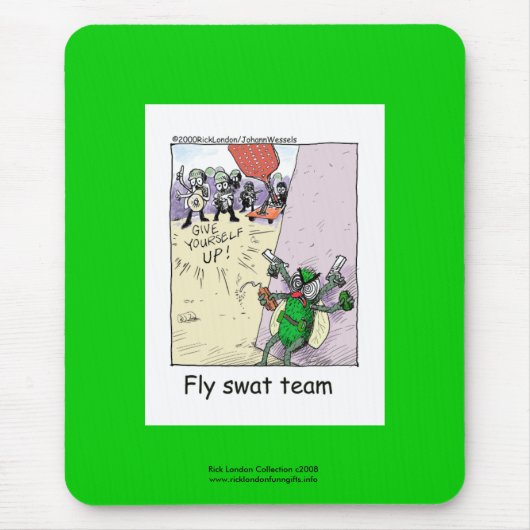 Polizeifliegerteam Cartoon auf der Qualitätsmaus-P Mousepad (Vorne)