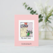 Polizeifliegerteam Cartoon auf einer Postkarte (Stehend Vorderseite)