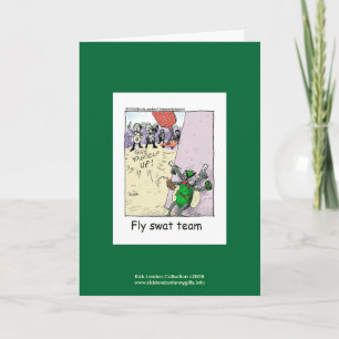 Polizeifliegerteam-Cartoon auf Grußkarte Karte