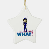 Polizeifrau Keramik Ornament (Rechts)