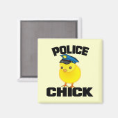 Polizeifrau Magnet (Vorderseite/Rückseite)