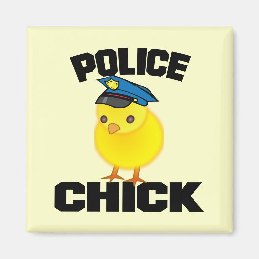 Polizeifrau Magnet (Vorne)