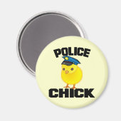 Polizeifrau Magnet (Vorderseite/Rückseite)