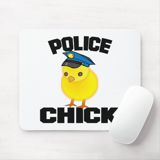 Polizeifrau Mousepad (Mit Mouse)