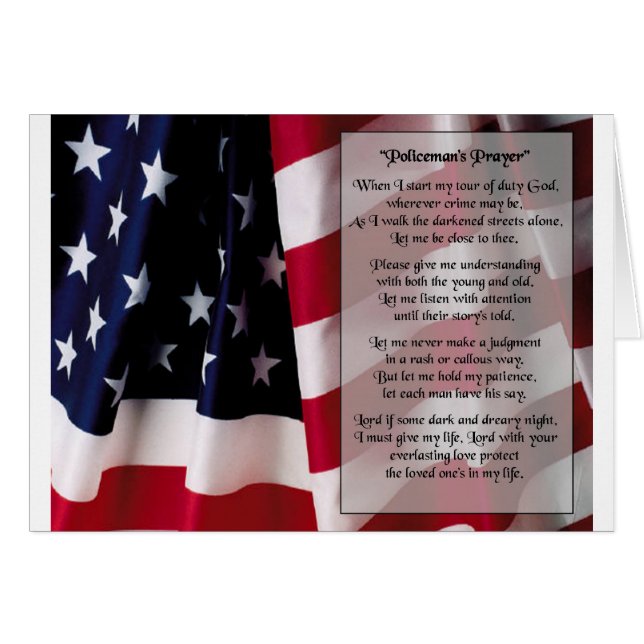 Polizeigebetsschwarzdruck (Vorderseite (Horizontal))