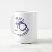Polizeihandschellen Kaffeetasse (Vorderseite Links)