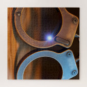 Polizeihandschellen Puzzle (Horizontal)
