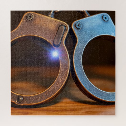 Polizeihandschellen Puzzle (Vertikal)