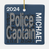 Polizeihauptmann Extraordinaire CUSTOM Keramikornament (Rückseite)