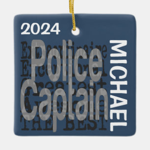 Polizeihauptmann Extraordinaire CUSTOM Keramikornament
