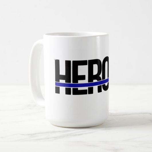Polizeiheld Tasse (Vorderseite Links)