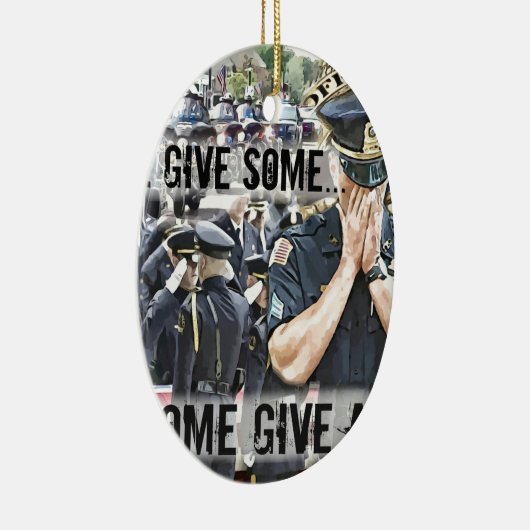 Polizeihelden Keramik Ornament (Rechts)