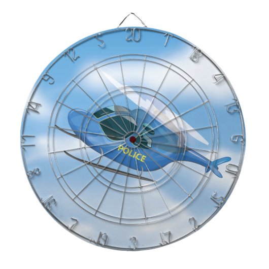 Polizeihubschrauber Dartscheibe (vorne)
