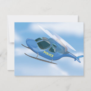 Polizeihubschrauber Einladung