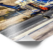 Polizeihubschrauber Fotodruck (Ecke)