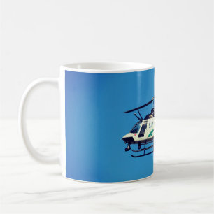 Polizeihubschrauber Kaffeetasse