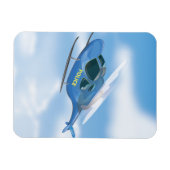 Polizeihubschrauber Magnet (Horizontal)