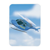 Polizeihubschrauber Magnet (Vertikal)