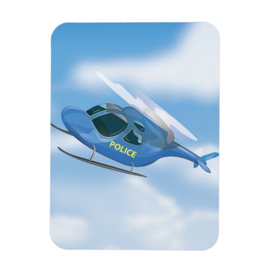 Polizeihubschrauber Magnet (Vertikal)
