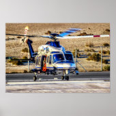 Polizeihubschrauber Poster (Vorne)