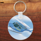 Polizeihubschrauber Schlüsselanhänger (Vorderseite)