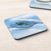 Polizeihubschrauber Untersetzer (Linke Seite)