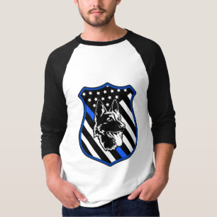 Polizeihund Abzeichen T - Shirt