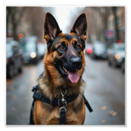 Polizeihund Fotodruck