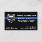 Polizeihund K9 Referat Blaue Linie Polizeiabteilun Visitenkarte (Vorderseite)