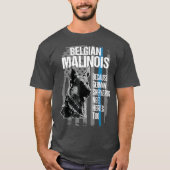 Polizeihund Malinois Tshirt Funny K9 Thin Blue (Vorderseite)