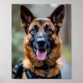 Polizeihund Poster (Vorne)