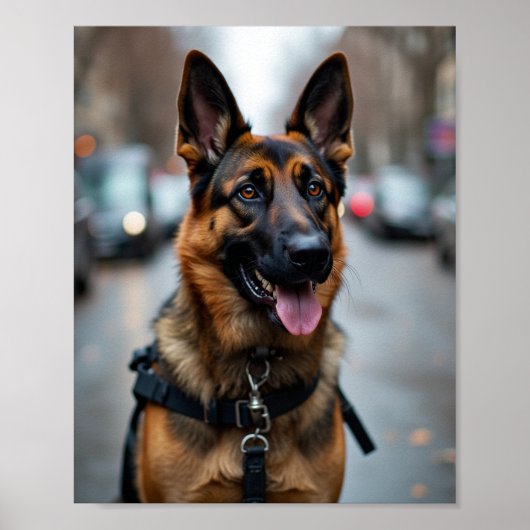 Polizeihund Poster (Vorne)