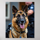 Polizeihund Poster (Vorne)