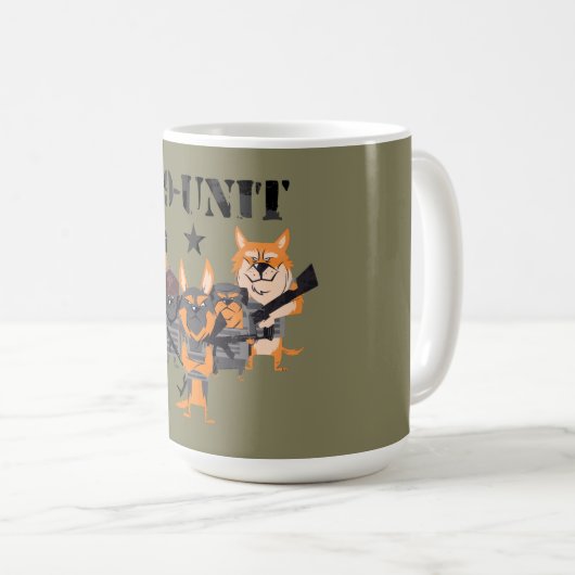 Polizeihunde K9 Kaffeetasse (VorderseiteRechts)