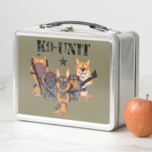 Polizeihunde K9 Metall Brotdose (Beispiel)