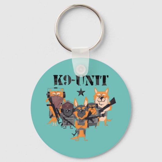 Polizeihunde K9 Schlüsselanhänger (Vorderseite)