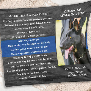 Polizeihundegedächtnis gefallener Offizier Polizei Fleecedecke